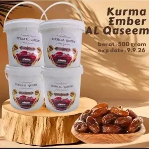 (FREE EMBER) KURMA AL QASEEM 500 GR - KURMA PREMIUM - KURMA EMBER ARAB SAUDI