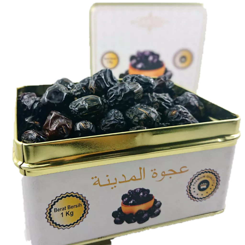 Kurma Ajwa Premium Al Madina Kaleng 1 Kg Original 100% - Image 2