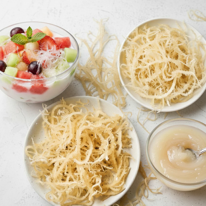 Rumput Laut Simposium 1 Kg Kenyal dan Padat Nutrisi Sea Moss Super Food Seaweds - Image 4