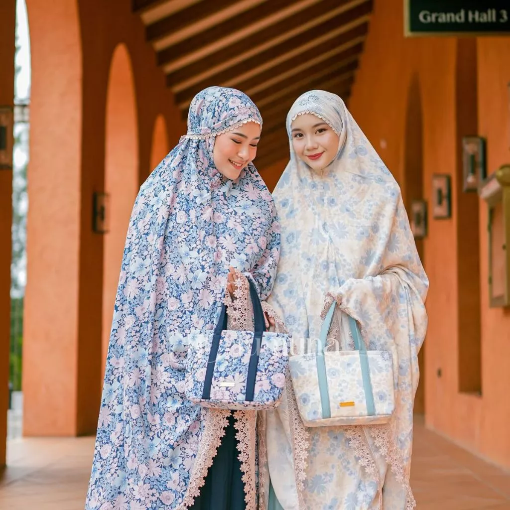 Jumuna - Mukena Dewasa Rayon Premium 3In1 Motif Maldiva - Image 3