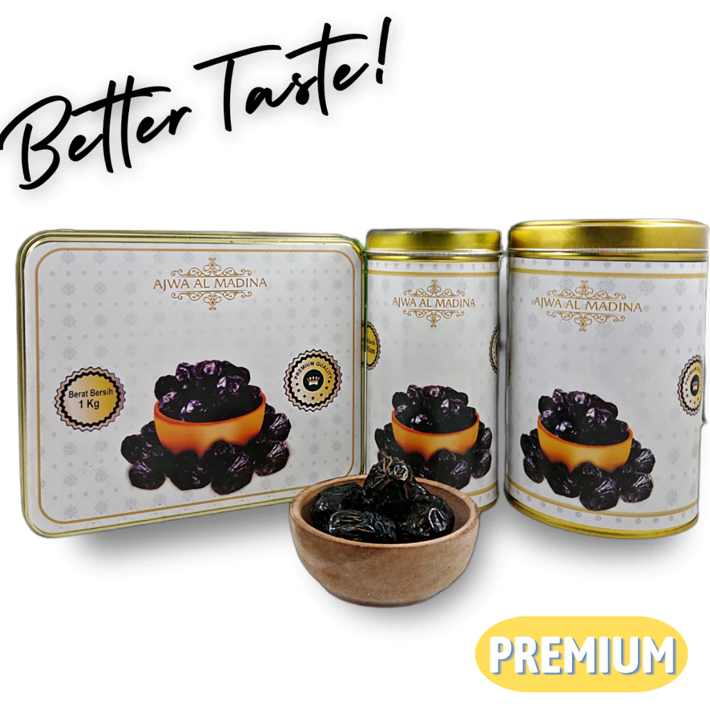Kurma Ajwa Premium Al Madina Kaleng 1 Kg Original 100% - Image 5